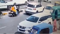 Caught on camera: Wrong side driving cop slaps Army Colonel in Lucknow