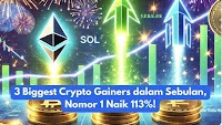 3 Biggest Crypto Gainers in a Month, One Gained Over 113%!