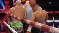 'Horrible refereeing': Bizarre moment as boxer lashes out, kicks rival in world title fight