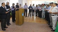 Ang mga membro sa NBCC-Staff mikuha sa Vigilance and Integrity Pledge