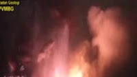 Mount Anak Krakatau erupts four times, flames visible twice