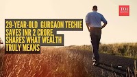 Gurgaon techie who was once unable to pay INR 500 as doctor's fee, managed to save INR 2 crore and he is