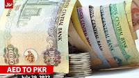 AED TO PKR and other currency rates in Pakistan on 29 July 2022