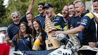 Billy Bolt celebrates first win of the season at the Abestone Hard Enduro