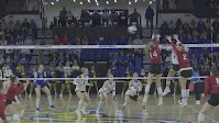 Another close rivalry volleyball match between USD and SDSU