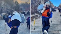 I earn $42K carrying women up tourist destination’s mountainous stairs as a ‘climbing companion’