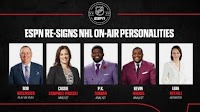 ESPN Re-Signs NHL Commentators Bob Wischusen, Cassie Campbell-Pascall, P.K. Subban, Kevin Weekes and Leah Hextall to Multi-Year Agreements