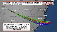 Meteorologist predicted path of the Chinese spy balloon