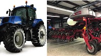 Fig. 1: Left: Reference tractor in this study: CNH CCH T.8.390 New...