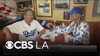Chatting with Dodgers fans at the Burbank Bob’s Big Boy ahead of the World Series Game 1
