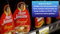 Quaker Oats Announced Aunt Jemima Will Return to Syrup Bottles in 2025?
