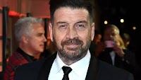 DIY SOS star Nick Knowles and mini-me young son pictured looking dapper while dining in Cheltenham
