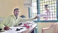 After MRO murder, revenue officials in Jagtial take applications through window