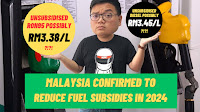 Petrol subsidies in Malaysia confirmed to be reduced this year - unsubsidised RON95 to be RM3.38/litre?