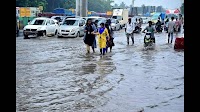 Rain floods OMR, causes major delays