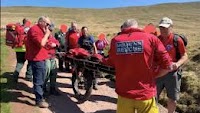 Mountain rescue round-up: Casualty stretchered off Pen y Fan with serious leg injury