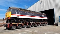John Horton: At the 1:1 museum project in Margate with one loco in and another departing