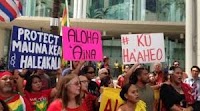Hawaiian telescope project sparks protests at astronomy meeting