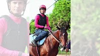 Jockey fights cancer, jumps back in saddle for 'sweetest race win'