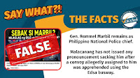 FACT CHECK: Marbil NOT fired as PNP chief