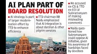 TTD defends AI strategy to cut waiting time for darshan