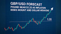 GBP/USD Forecast: Pound Near $1.35 as Inflation Risks Mount and Dollar Weakens
