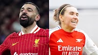 Liverpool's Mohamed Salah and Arsenal's Mariona Caldentey win PFA Player of the Year awards for 2024/25