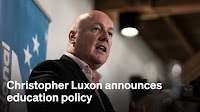 National Party leader Christopher Luxon announces education policy
