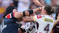 ‘Fists flying’ as Broncos crowned premiers