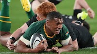 Rugby Championship: New Zealand suffer record 43-10 loss to South Africa as Argentina stun Australia 28-26
