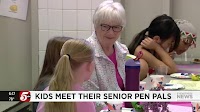Elementary students meet their pen pals