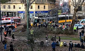 Milan tram crash leaves one dead and 'people trapped'