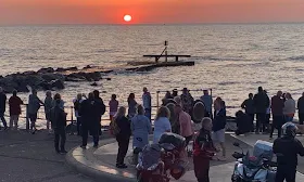 Dozens watch sunrise at UK's most easterly point