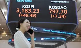Resurgent stock market sees cap break KRW 3,000T for 1st time