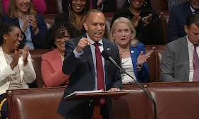Democrat Hakeem Jeffries, in marathon 'magic minute' speech, blasts Trump bill