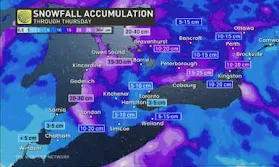 Widespread snow hits southern Ontario on Wednesday