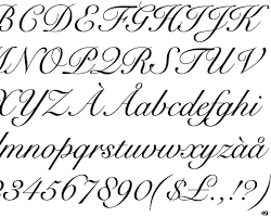 Imagem de Snell Roundhand font