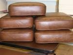 Leather sofa cushions