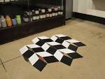 Removable floor tiles