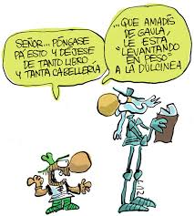 Resultado de imagen de don quijote caricaturas