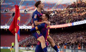 Barcelona destroys Bilbao 4-0 and returns to the top of the table