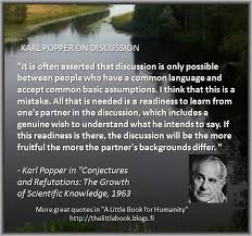 Karl Popper on learning from discussions - Windows on Humanity via Relatably.com