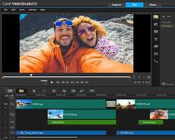 Image of video editing software interface