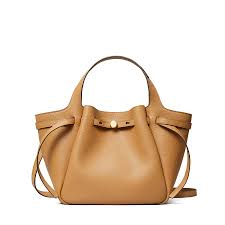 Tory Burch - Romy Pebbled Satchel Tiramisu Handbag – Joe Brand Store