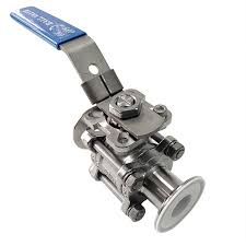 Sanitary PFA Lined Tri-Clamp Ball Valve