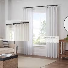 Cambria® Designer Series - Premium Easy Glide 18 Count Curtain Rings - Metal with Smooth, Quiet Nylon Inserts with Clips - 1-3/8 inch Diameter (1-1/8 inch Inside Diameter) - Satin Black Finish : Home & Kitchen - Amazon.com