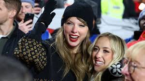 Taylor Swift attending a Kansas City Chiefs game