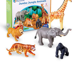 Image of Learning Resources Jumbo Jungle Animals