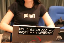 Not my boyfriend's laptop