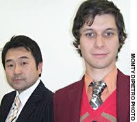 ... Keegan McHargue with Hiromi Yoshii at his opening in Tokyo in March - fa20050323mda